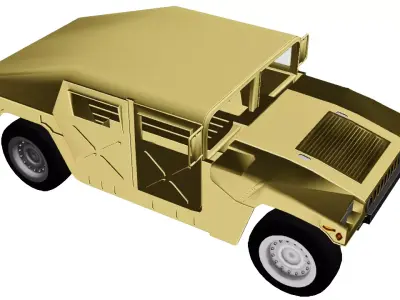 Military Humvee HMMWV Tactical Vehicle 3D model