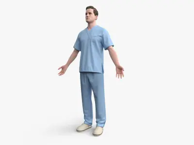 Male Nurse 3D model