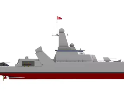 Offshore Patrol Vessel 3D Model 3D model