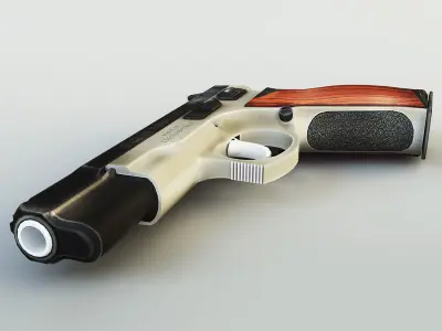 CZ 75 Low Poly v 1 Low-poly 3D model