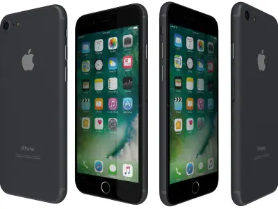 Apple iPhone 7 Jet Black 3D model