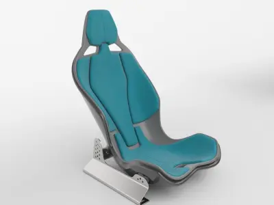 performance car seat 3D model