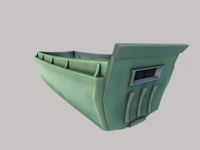Landing Boat Low-poly 3D model