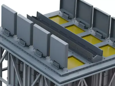 Sylver A-50 vertical launching system VLS 3D model