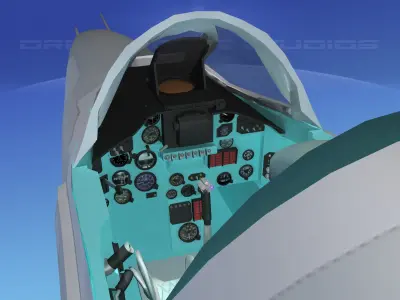 Mig-27 Flogger V14 India 3D model