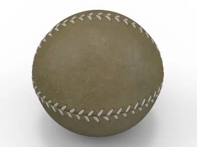 Vintage Baseball Balls Collection 3 3D model