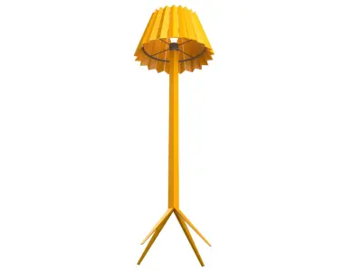 Lamp Standing Yellow 3D model
