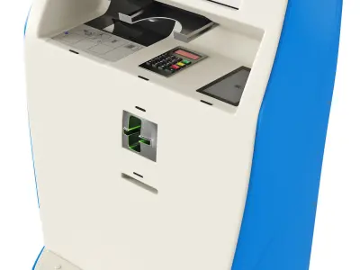 KLM self-service kiosk 3D model