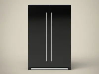 Refrigerator cabinet Low-poly 3D model