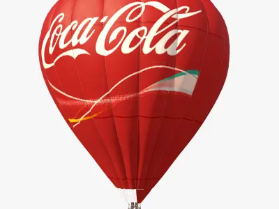 Air Balloon Coca Cola 3D model
