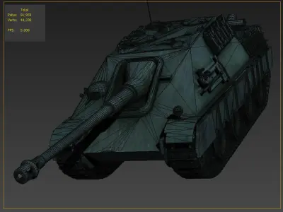 Jagdpanther Tank Germany Jagdpanther tank 3D model