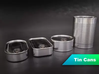 Tin Can Set 3D model