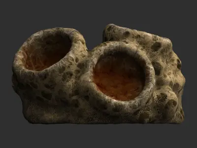 Spider Rock 02 Free low-poly 3D model