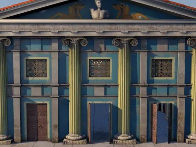 Classical greek building 3D model