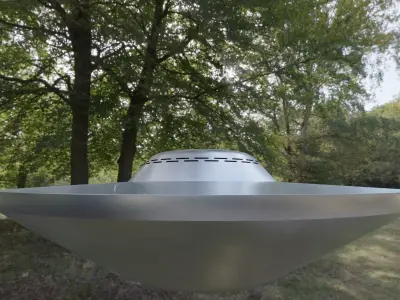 Falcon Lake UFO Low-poly 3D model