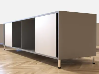 Modern nightstand Free low-poly 3D model