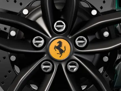Ferrari 488 Speedster wheel 3D model