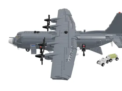 MocBricks3D - Lockheed AC-130 3D print model