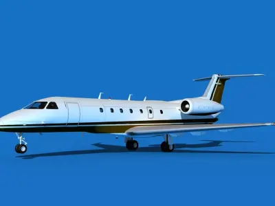 Embraer Legacy 500 V07 3D model