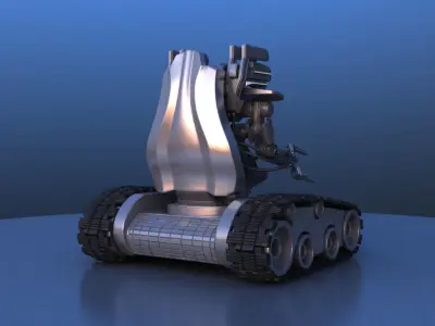 Track Drive Battle Robot 3D model