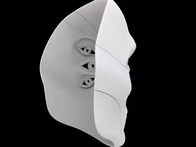 Cyber Oracle Mask 3D Print Model 3D print model purchase