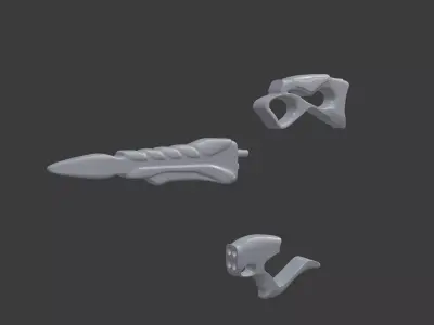 Abyssfang Ancient Void Dagger 3D model