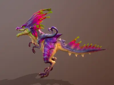 Spico 3D Animations Low-poly 3D model