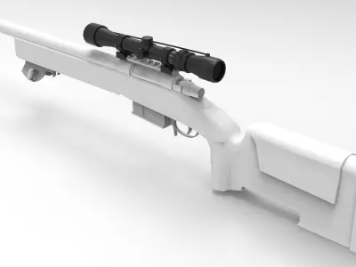 8x Scope Low-poly 3D model