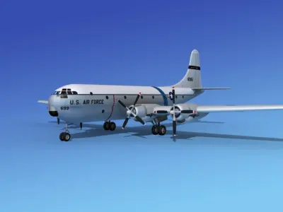 Boeing C-97 Stratofreighter V04 3D model