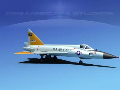 Convair F-102 Delta Dagger V10 USAF 3D model