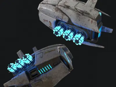 Repair drone Mk2 Low-poly 3D model