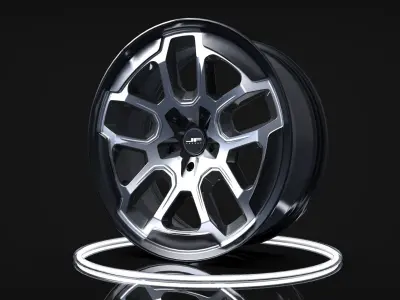 Jeep Wrangler OEM Wheels 3D model