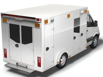 Freightliner Sprinter Box Ambulance 2008 3D model