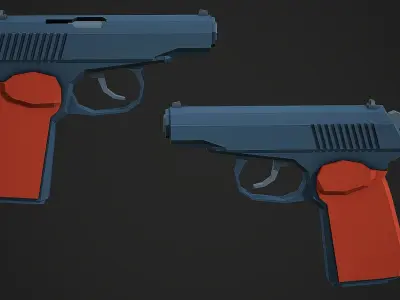 Stylized PMM Low Poly Mobile Ready Low-poly 3D model