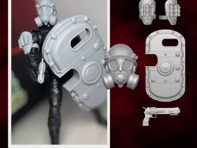 Deathrider Kit 3D printable files for Action Figures 3D print model
