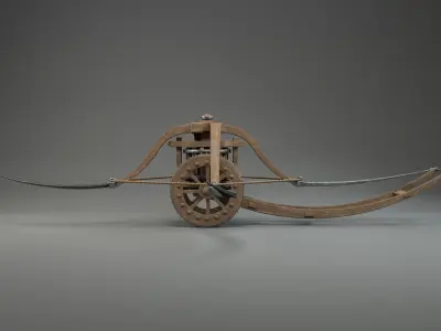 Da Vinci Scythe chariot 3D model