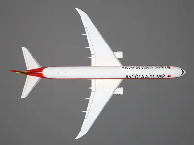 Angola Airlines 777-300ER 3D model