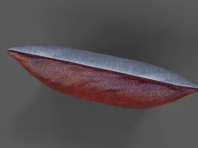 Cushion furniture Low-poly 3D model 3