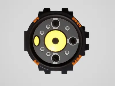 Sci-fi sticky mine Free low-poly 3D model