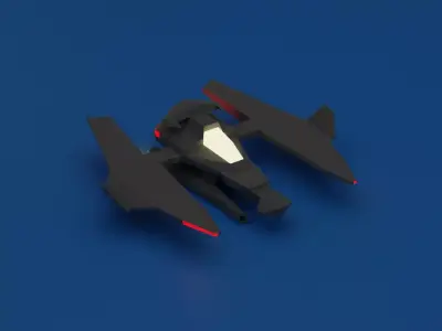 spaceship toy 3D model