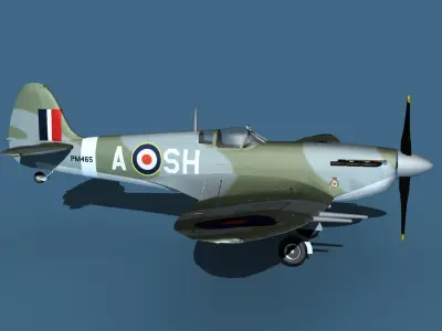 Supermarine Spitfire MkVI V01 3D model