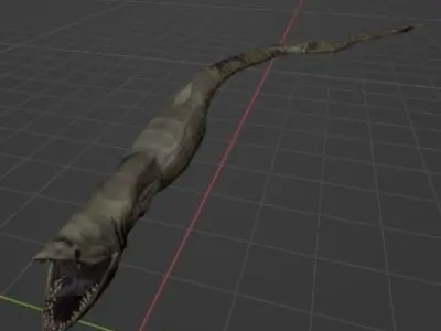 gulpereel  the sea serpent 3D model