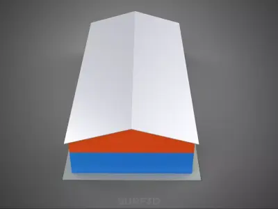 COMMERCIAL GARAGE WORKSHOP BUILDING VEHICLE CAR PARKING STORAGE 3D model