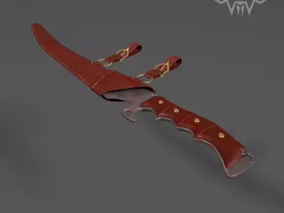 Weapon Series - Bloody Slashing Knife 3D model