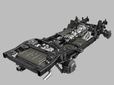 Car Chassis 3D model