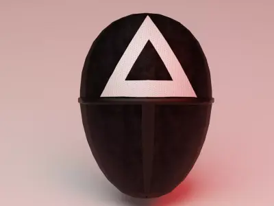 Squid Games Worker Mask Free low-poly 3D model