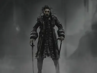 Captain Salazar  Low-poly 3D model