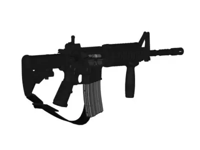 m4A1 carbine complete gun 3D model