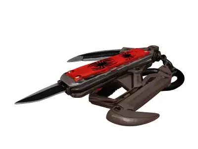 Tactical MultiTool Survival Knife 3D model