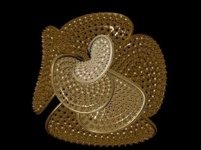 rose ring flower 3D print model